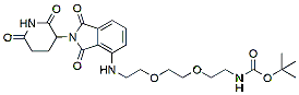 Molecular structure of the compound: Thalidomide-NH-PEG2-C2-NH-Boc