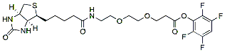 Molecular structure of the compound: Biotin-PEG2-TFP ester