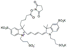 Molecular structure of the compound: BP Fluor 647 NHS Ester