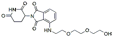 Molecular structure of the compound: 2-(2,6-dioxopiperidin-3-yl)-4-({2-[2-(2-hydroxyethoxy)ethoxy]ethyl}amino)-2,3-dihydro-1H-isoindole-1,3-dione