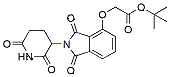 Molecular structure of the compound: tert-Butyl 2-((2-(2,6-dioxopiperidin-3-yl)-1,3-dioxoisoindolin-4-yl)oxy)acetate