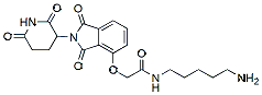 Molecular structure of the compound: Thalidomide-O-acetamido-C5-amine, HC salt