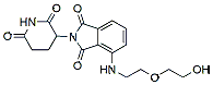 Molecular structure of the compound: 2-(2,6-dioxo-3-piperidyl)-4-[2-(2-hydroxyethoxy)ethylamino]isoindoline-1,3-dione