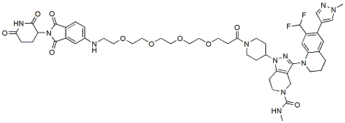 Molecular structure of the compound: dCBP-1