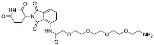 Molecular structure of the compound: Pomalidomide-amino-PEG4-NH2 hydrochloride