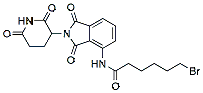 Molecular structure of the compound: Pomalidomide-CO-C5-Br