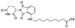 Molecular structure of the compound: Pomalidomide 4-alkylC8-acid