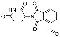 Molecular structure of the compound: 2-(2,6-dioxopiperidin-3-yl)-1,3-dioxo-2,3-dihydro-1H-isoindole-4-carbaldehyde