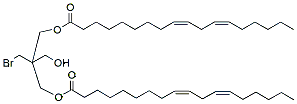 Molecular structure of the compound: 2-(bromomethyl)-2-(hydroxymethyl)propane-1,3-(9Z,12Z)-dioctadeca-9,12-dienoate