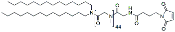 Molecular structure of the compound: N-TETAMINE-pSar45-Maleimide