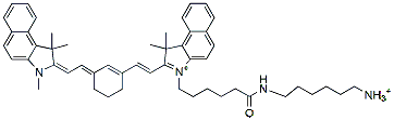 Molecular structure of the compound: Cyanine7.5 amine