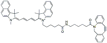 Molecular structure of the compound: Cyanine5.5 DBCO