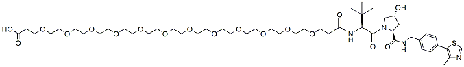 Molecular structure of the compound: (S, R, S)-AHPC-PEG12-acid