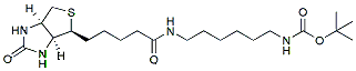 Molecular structure of the compound: N-Biotinyl-N-Boc-1,6-hexanediamine