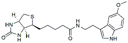 Molecular structure of the compound: N-Biotinyl-5-methoxytryptamine