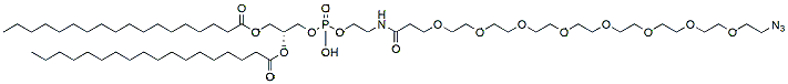Molecular structure of the compound: DSPE-PEG8-Azide
