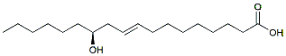 Molecular structure of the compound: Ricinelaidic acid