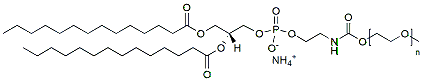 Molecular structure of the compound: 14:0 PEG PE, MW 2,000