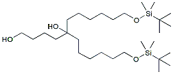 Molecular structure of the compound: 1-(pentan-5-ol)-2-hydroxyl-3,4-bis(TBDMS-hexane)