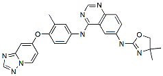 Molecular structure of the compound: Tucatinib