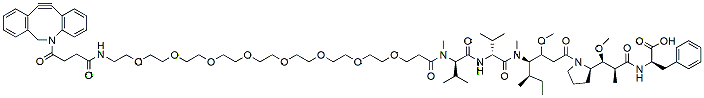 Molecular structure of the compound: DBCO-PEG8-MMAF