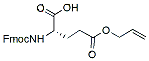 Molecular structure of the compound: Fmoc-Glu(OAll)-OH