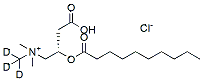 Molecular structure of the compound: Decanoyl-L-carnitine-D3 (chloride)