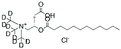 Molecular structure of the compound: Lauroyl-L-carnitine-D9 (chloride)