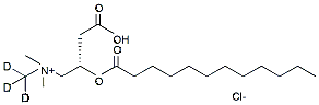 Molecular structure of the compound: Lauroyl-L-carnitine-D3 (chloride)