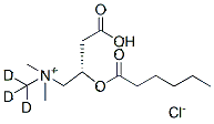 Molecular structure of the compound: Hexanoyl-L-carnitine-D3 (chloride)