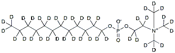 Molecular structure of the compound: Dodecylphosphocholine-D38