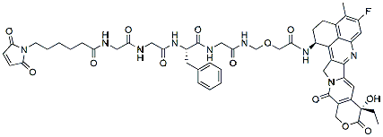 Molecular structure of the compound: Mal-Gly-Gly-L-Phe-N-[(carboxymethoxy)methyl]Glycinamide-Exatecan