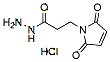 Molecular structure of the compound: 3-(2,5-Dioxo-2,5-dihydro-1H-pyrrol-1-yl)propanehydrazide hydrochloride