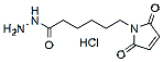 Molecular structure of the compound: 6-(2,5-Dioxo-2,5-dihydro-1H-pyrrol-1-yl)hexanehydrazide hydrochloride
