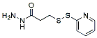 Molecular structure of the compound: 3-(Pyridin-2-yldisulfanyl)propanehydrazide