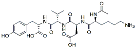 Molecular structure of the compound: N2-Acetyl-L-lysyl-L-alpha-aspartyl-L-valyl-L-tyrosine