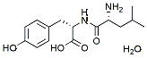 Molecular structure of the compound: D-Leucyl-l-tyrosine hydrate