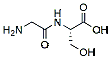 Molecular structure of the compound: Glycyl-l-serine