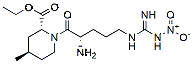 Molecular structure of the compound: (2R,4R)-Ethyl 1-(2-amino-5-(3-nitroguanidino)pentanoyl)-4-methylpiperidine-2-carboxylate hydrochloride