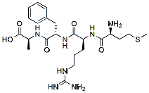 Molecular structure of the compound: L-Methionyl-L-arginyl-L-phenylalanyl-L-alanine