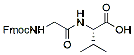 Molecular structure of the compound: Fmoc-gly-val-OH