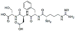 Molecular structure of the compound: Arg-phe-asp-ser