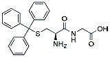 Molecular structure of the compound: (R)-2-(2-Amino-3-(tritylthio)propanamido)acetic acid