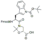 Molecular structure of the compound: Fmoc-trp(boc)-ser(psi(me,me)pro)-OH