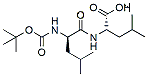 Molecular structure of the compound: Boc-Leu-leu-OH