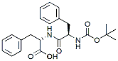 Molecular structure of the compound: (R)-2-((R)-2-((tert-Butoxycarbonyl)amino)-3-phenylpropanamido)-3-phenylpropanoic acid