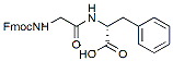 Molecular structure of the compound: Fmoc-Gly-DL-Phe
