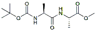 Molecular structure of the compound: N-Boc-L-alanyl-L-alanine methyl ester