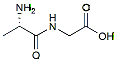 Molecular structure of the compound: (S)-2-(2-Aminopropanamido)acetic acid