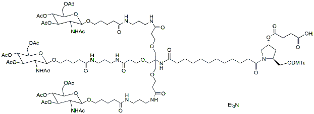 Molecular structure of the compound: GalnAc-L96 TEA